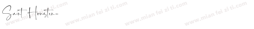 Saint Housten字体转换
